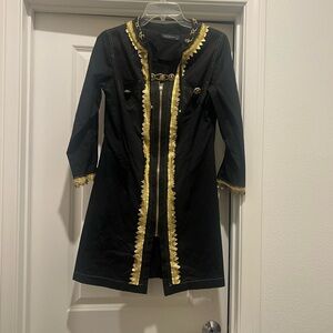 Elegant Black and Gold Women's mini dress